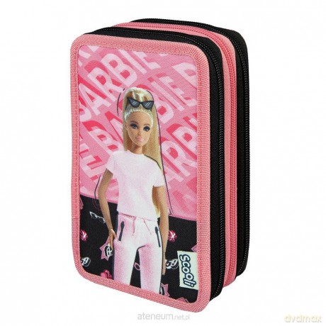 Piórnik potrójny z wyposażeniem Barbie