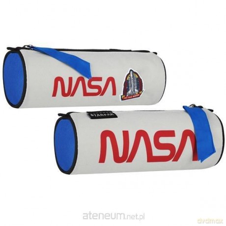 Piórnik tuba 1 zamek NASA popielaty