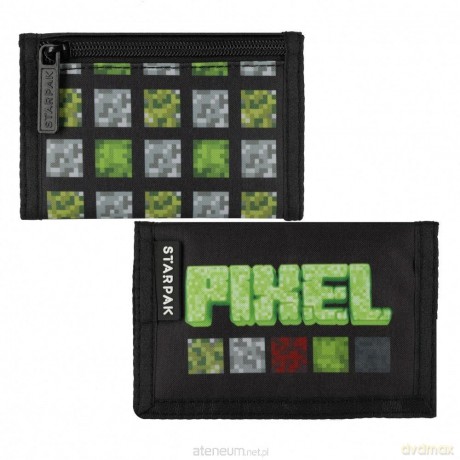 Portfel Pixel zielony