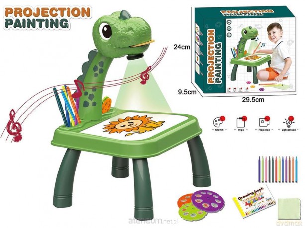 Stolik z projektorem Dino