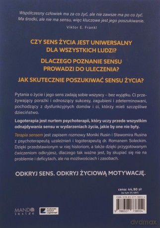 Terapia sensem. Znajdź odpowiedzi na najważniejsze pytania - Monika Rusin, Roman Solecki [KSIĄŻKA]