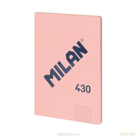 Zeszyt klejony A4/48K kratka 1918 różowy