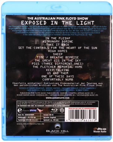The Australian Pink Floyd Show: Exposed In The Light: Live 2012 [Blu-Ray]