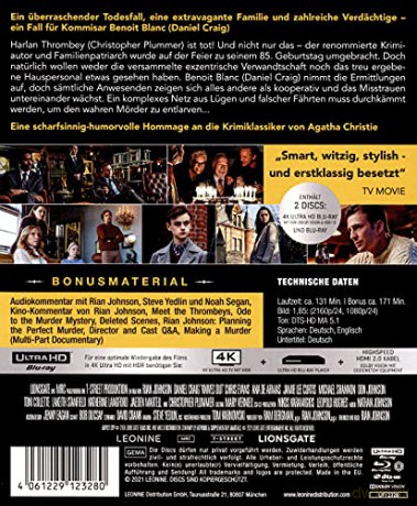 Knives Out (Na noże) (mediabook) [Blu-Ray 4K]+[Blu-Ray]
