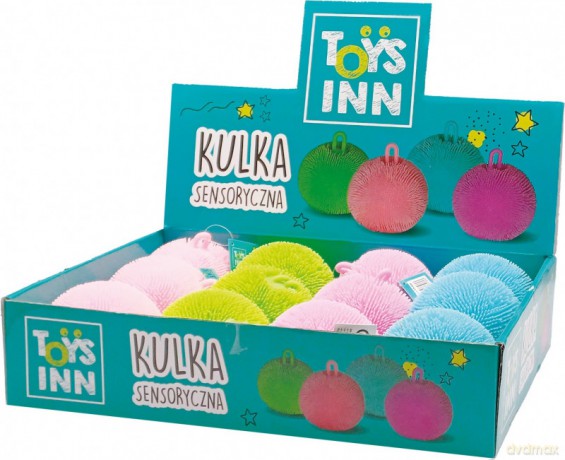 Gniotek Kulka sensoryczna display mix 12 sztuk