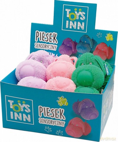 Gniotek Piesek sensoryczny display mix 6 sztuk [FIGURKA]