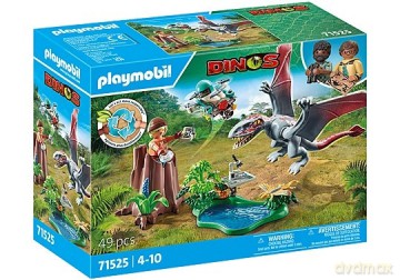 PLAYMOBIL Zestaw figurek Dinos 71525 Stacja badawcza dla dinozaurów Dimorfodonów [FIGURKA]