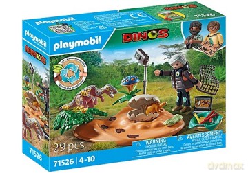 PLAYMOBIL Zestaw figurek Dinos 71526 Gniazdo Stegosaurusa i złodziej jaj [FIGURKA]