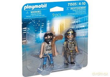 PLAYMOBIL Zestaw figurek Duo Pack 71505 Jednostka specjalna i bandyta [FIGURKA]