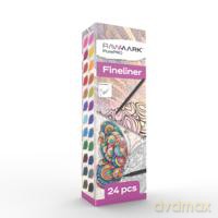 Cienkopisy Finliner Rawmark 24 kolory