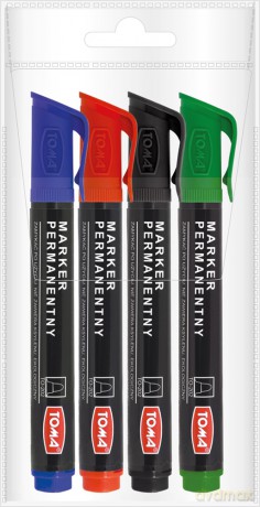 Marker permanentny 4 kolory