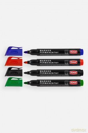 Marker permanentny 4 kolory