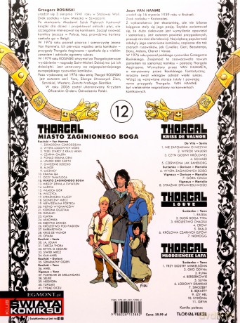 Miasto zaginionego boga (Tom 12) Thorgal - J. Van Hamme, Grzegorz Rosiński [KOMIKS]