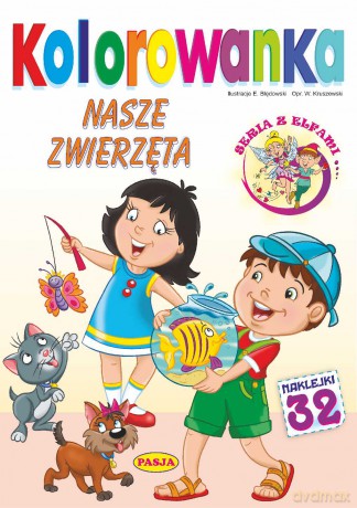 Nasze zwierzęta. Kolorowanka - Włodzimierz Kruszewski, Ernest Błędowski [KSIĄŻKA]