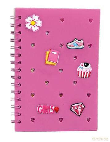 Notes z wpinkami różowy STN 9100