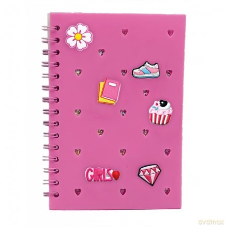 Notes z wpinkami różowy STN 9100