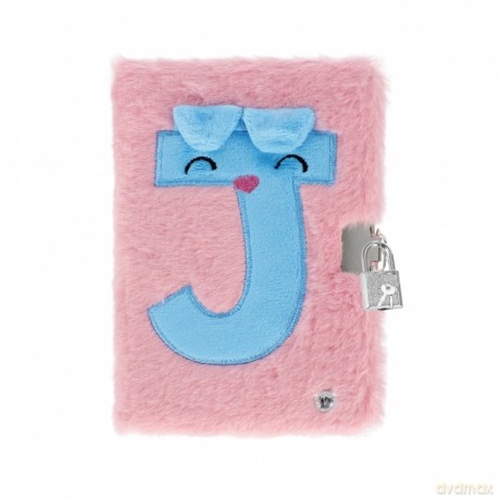 Pamiętnik świecący z kłódką Pink "J"