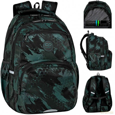 Plecak młodzieżowy Coolpack Pick Trace Technic Green