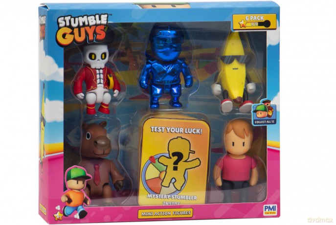 Stumble Guys Mini Action Figures 6 Pack Deluxe Box B [FIGURKA]