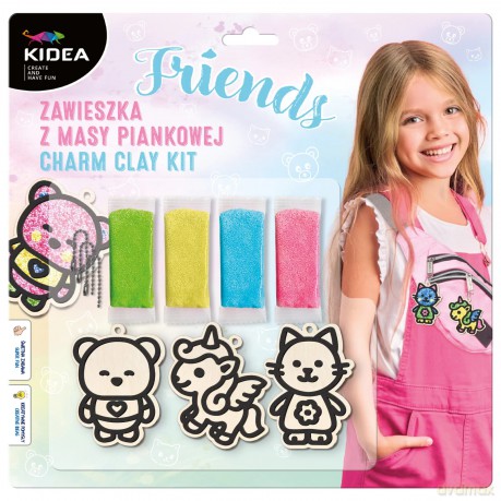 Zawieszka z masy piankowej Friends Kidea 4 kolory