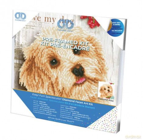 Diamond Dotz Diamentowa mozaika I love my dog 31,7x31,7cm DDK5049