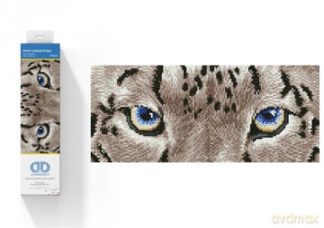 Diamond Dotz Diamentowa mozaika Leopard śnieżny 50x26cm DD5043