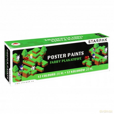 Farby plakatowe Pixel Game Diagonal 12 kol 521495