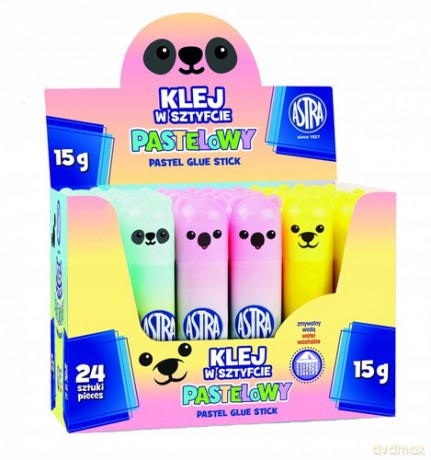 Klej w sztyfcie zwierzątka PVA ASTRA Pastel Line 15g 401023012