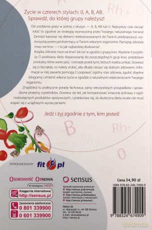 Zdrowie Masz We Krwi Jak Żyć w Zgodzie z Grupa Krwi - Dorota Augustyniak Madajska [KSIĄŻKA]