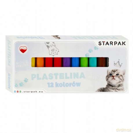 Plastelina 12 kol Cuties Kotki 536884