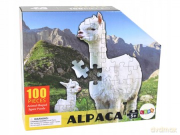 Puzzle 100 el. Motyw Białej Alpaki Zwierzęta 16508 [PUZZLE]