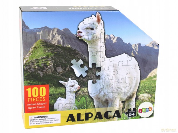 Puzzle 100 el. Motyw Białej Alpaki Zwierzęta 16508 [PUZZLE]