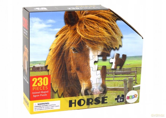 Puzzle 230 el. Kształ głowy konia 16510 [PUZZLE]