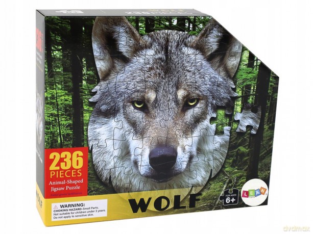 Puzzle 236 el. Motyw Głowy Wilka Dzikie Zwierzęta 16513 [PUZZLE]