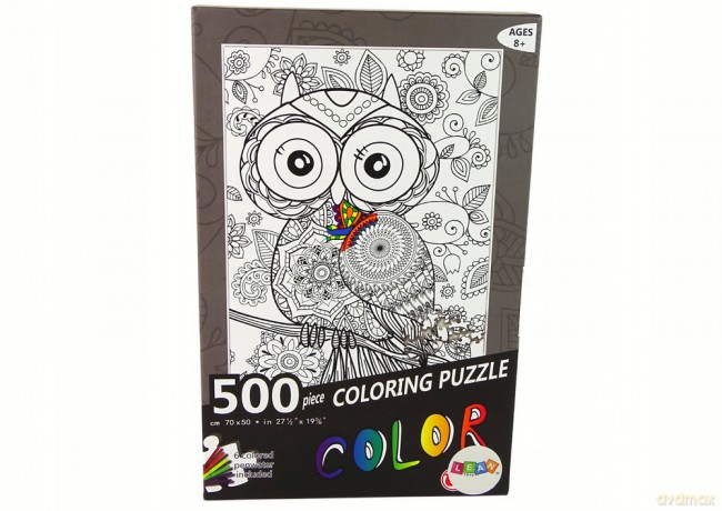 Puzzle Do Kolorowania 500 el. Sowa 14136 [PUZZLE]