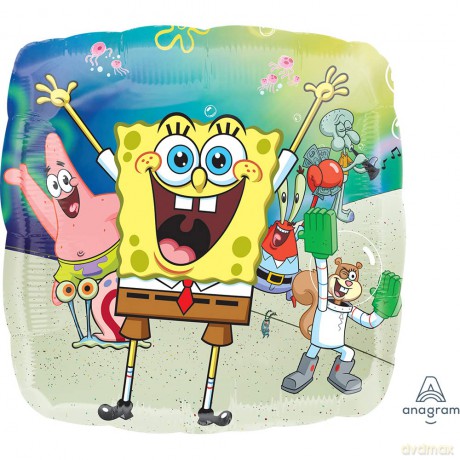Standard Spingebob Balon Foliowy S60 Zapakowany 43 cm