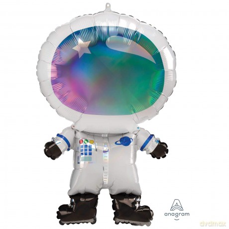 Supershape Holograficzny Astronauta Balon Foliowy P40