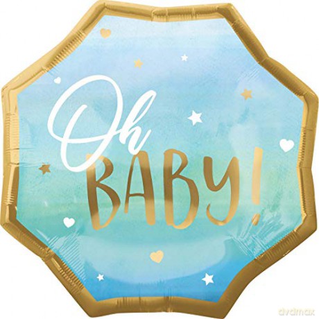 Supershape Xl Blue Baby Boy Balon Foliowy P32 Zapakowany 22"/55cm X 22"/55cm
