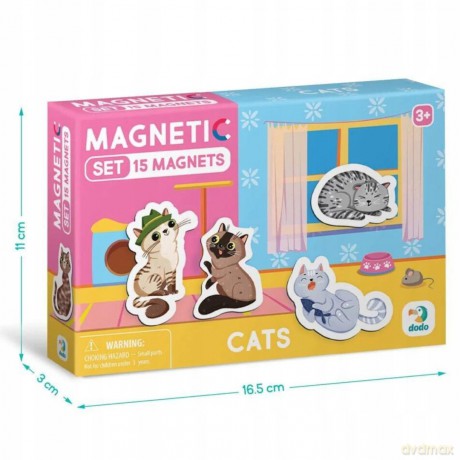 Zestaw magnesów Koty 200258 [PUZZLE]