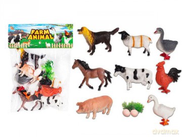 Zwierzęta gospodarstwa domowego Farma 8szt BZ3564 [FIGURKA]