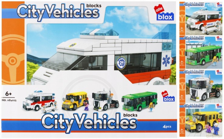 Klocki konstrukcyjne Alleblox City Vehicles 211-255el AB4025 [KLOCKI]