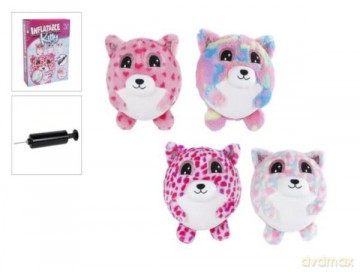 Piłka Zwierzak dmuchany 23cm z pompką 4 wzory, mix