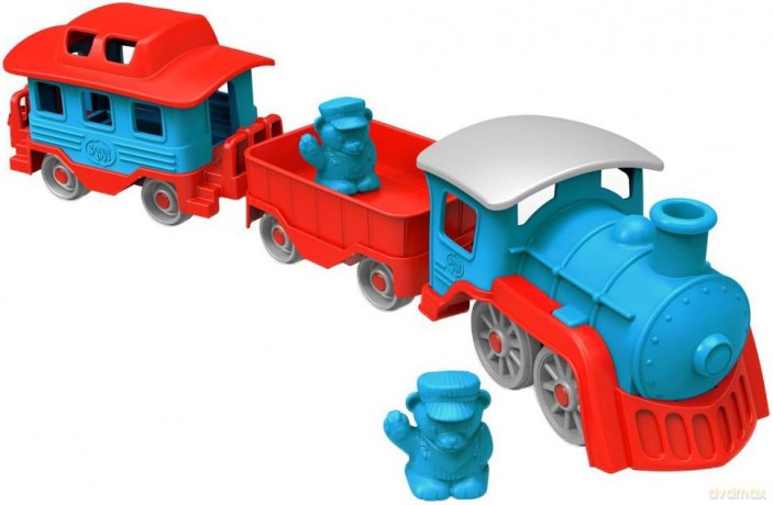 Green Toys Pociąg + 2 figurki 1054