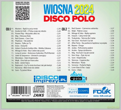 Mega Hity Disco Polo wiosna 2024 [2CD]