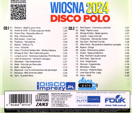 Mega Hity Disco Polo wiosna 2024 [2CD]
