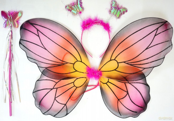 MATTEL Skrzydła Barbie Mariposy dla dziewczynki BMG35 (KOSTIUM)