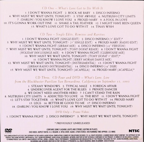 Tina Turner: What's Love Got To Do With It (30th Anniversary Edition) [4CD]+[DVD]