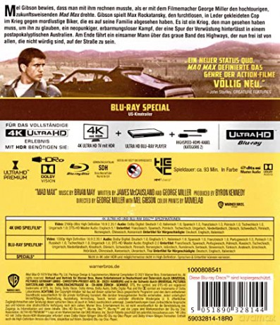 Mad Max [Blu-Ray 4K]+[Blu-Ray]