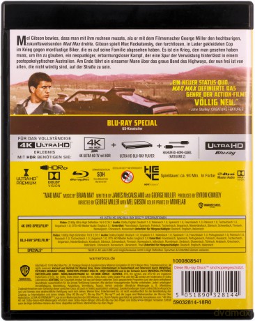 Mad Max [Blu-Ray 4K]+[Blu-Ray]