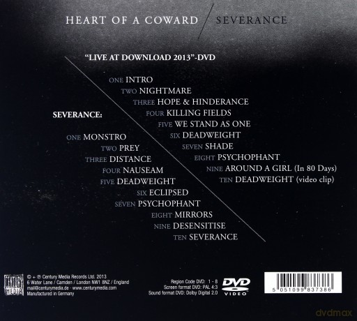 Heart Of A Coward: Severance (Deluxe) [CD]+[DVD]
